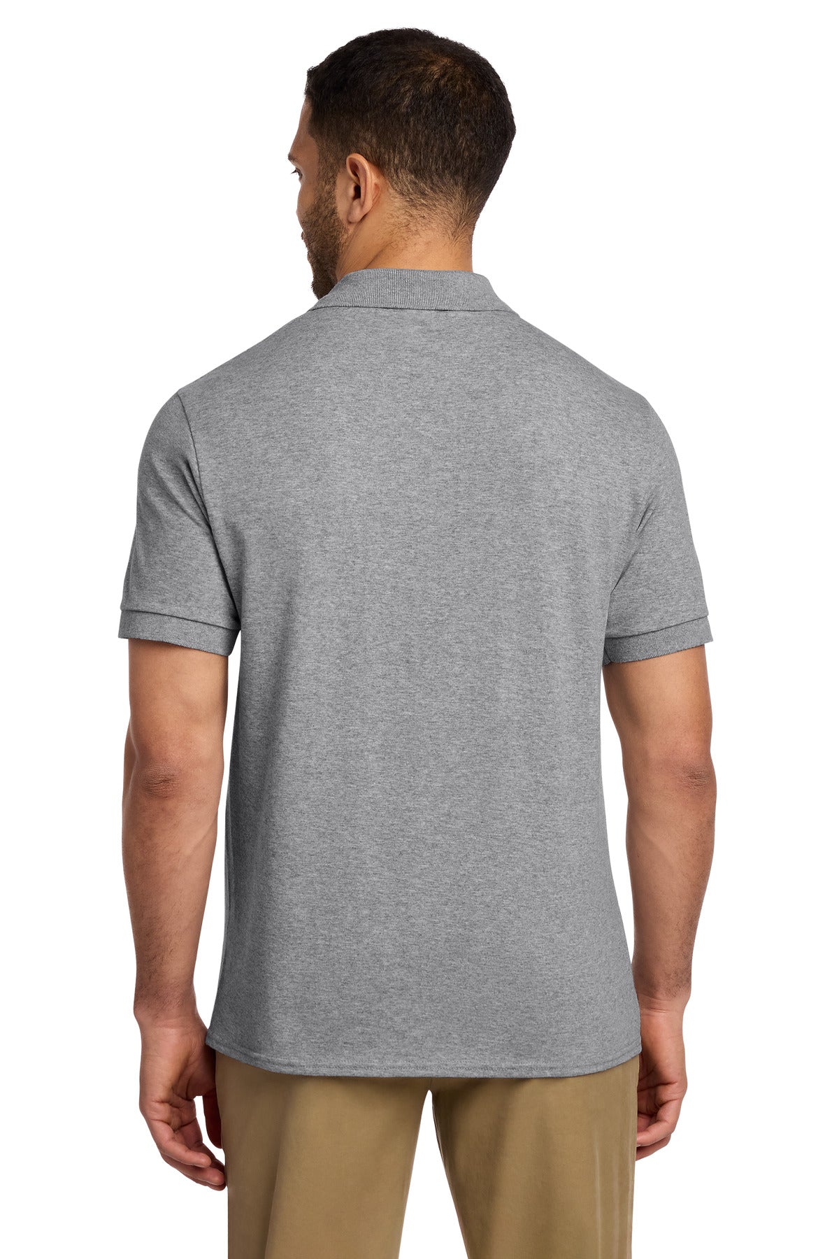 Port & Co Core Blend Jersey Knit Pocket Polo - Athletic Heather