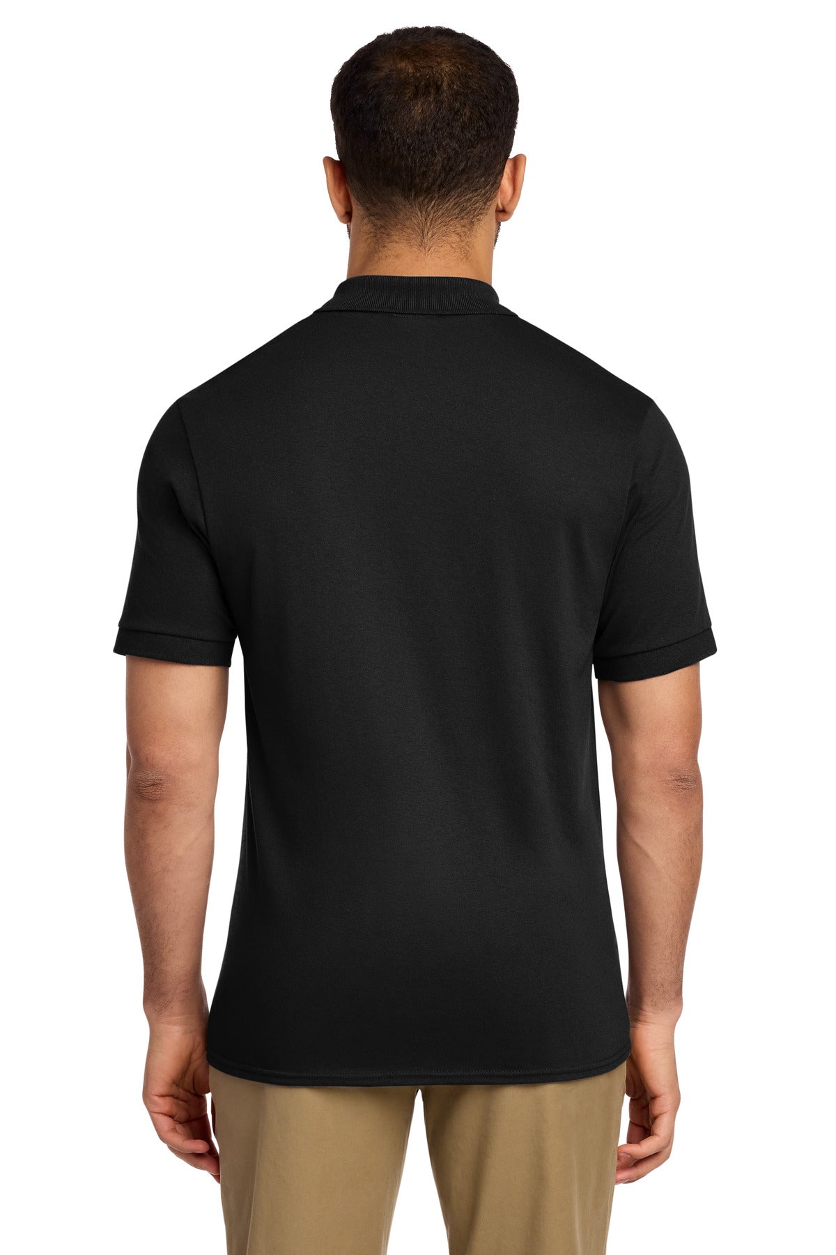 Port & Co Core Blend Jersey Knit Pocket Polo - Jet Black