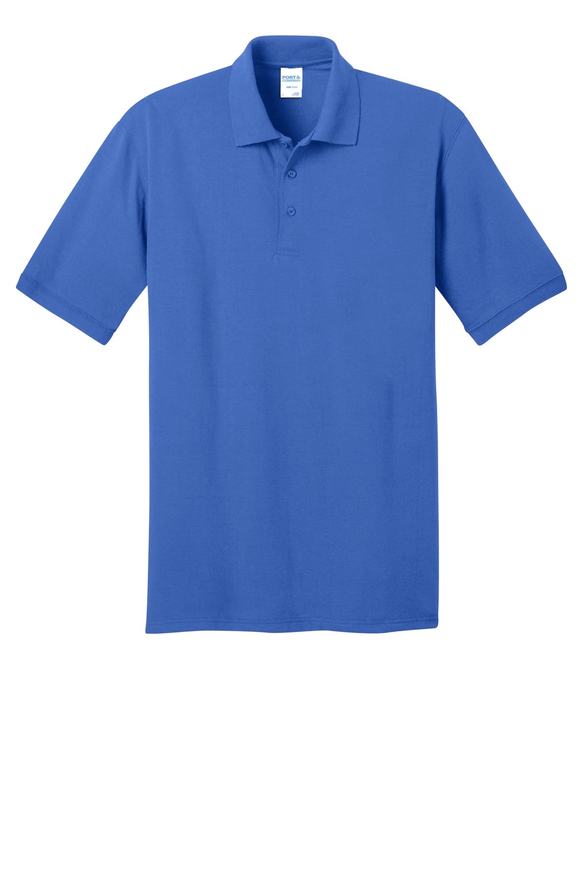 Port & Co Core Blend Jersey Knit Pocket Polo - Royal