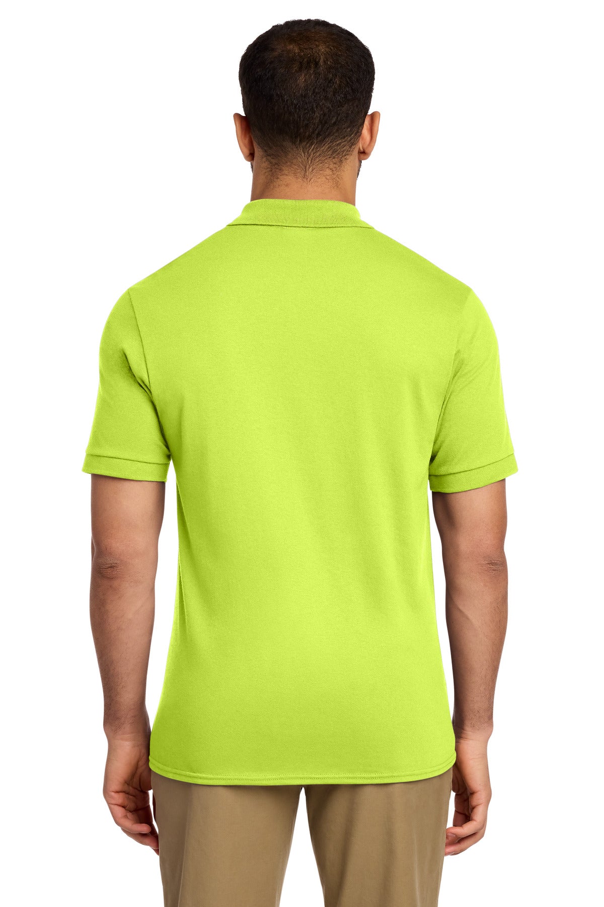 Port & Co Core Blend Jersey Knit Pocket Polo - Safety Green