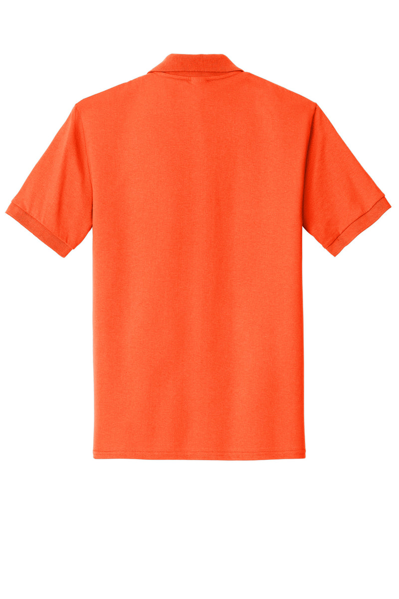 Port & Co Core Blend Jersey Knit Pocket Polo - Safety Orange