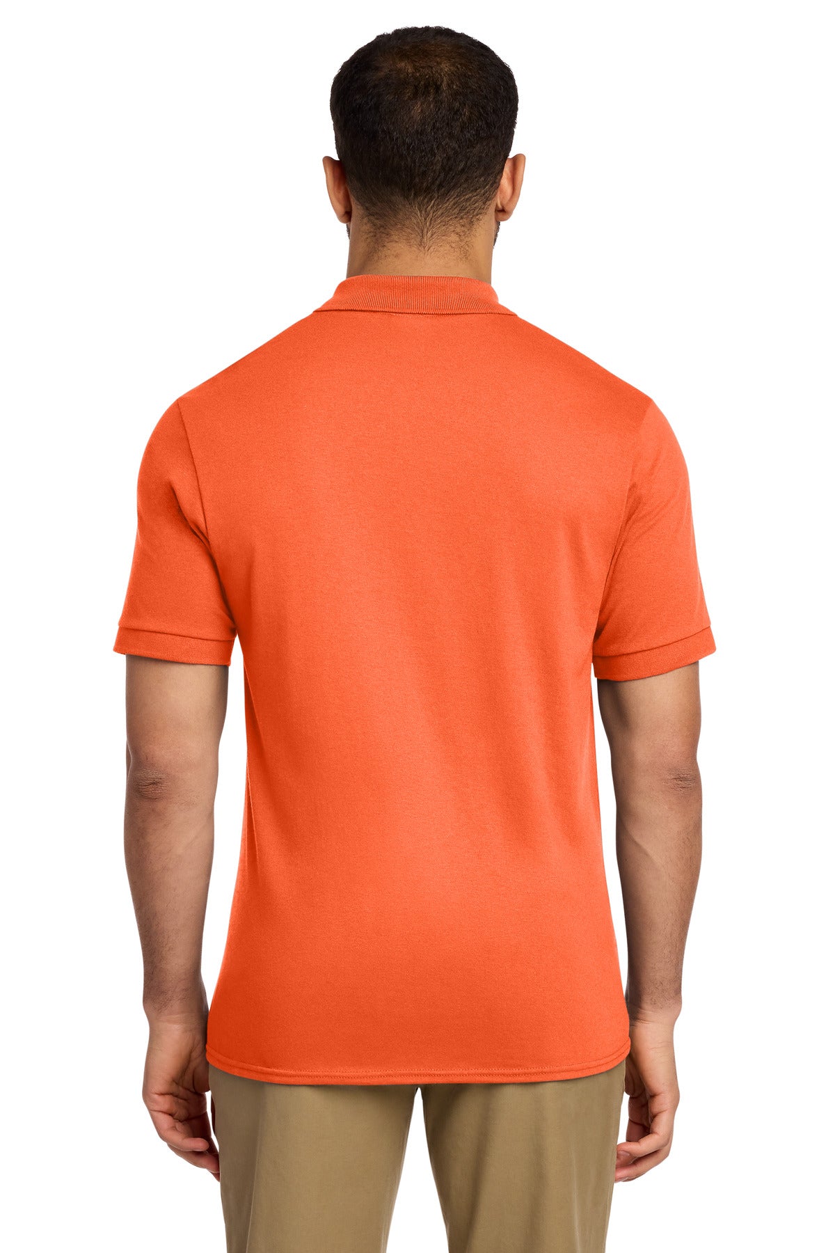 Port & Co Core Blend Jersey Knit Pocket Polo - Safety Orange