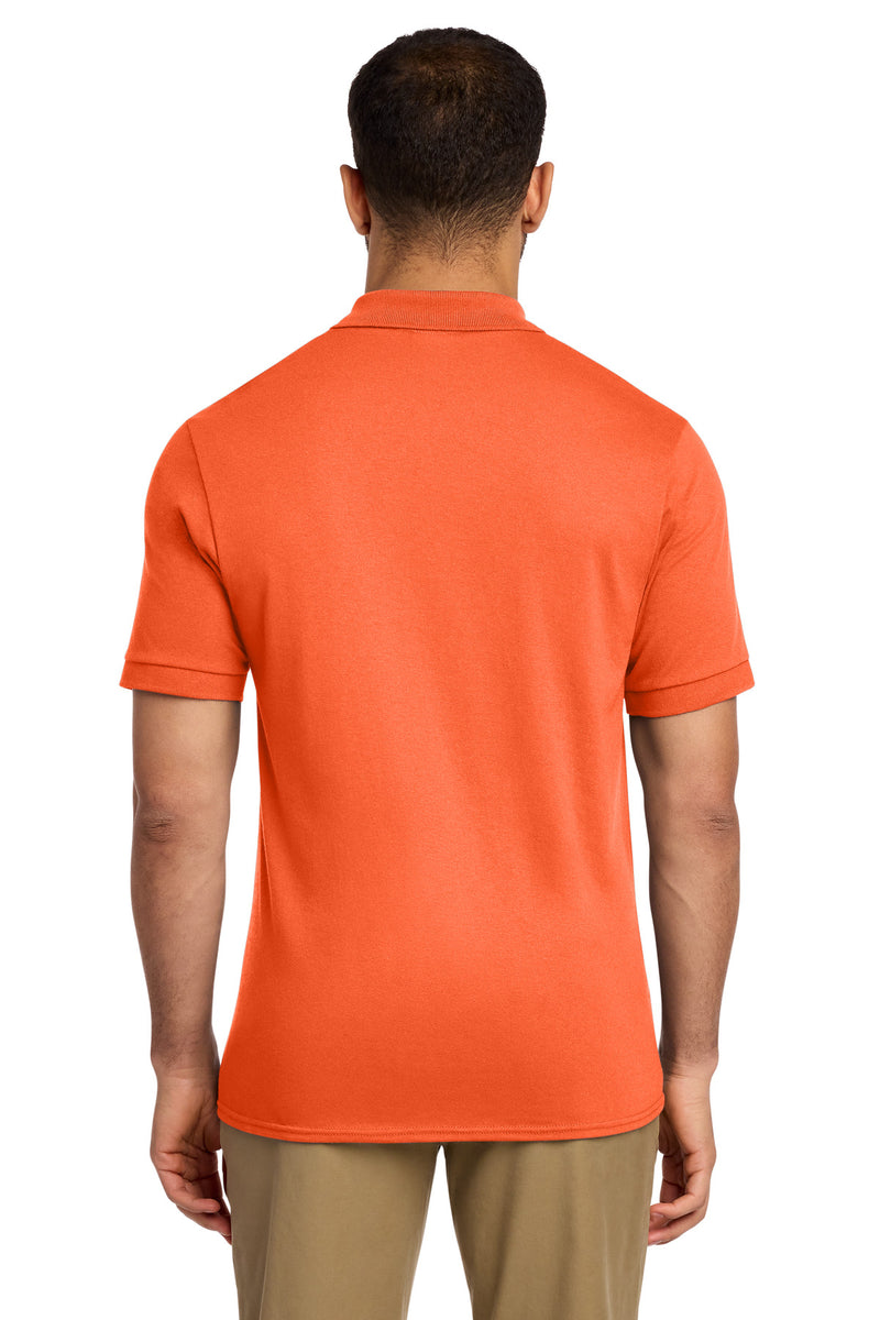 Port & Co Core Blend Jersey Knit Pocket Polo - Safety Orange