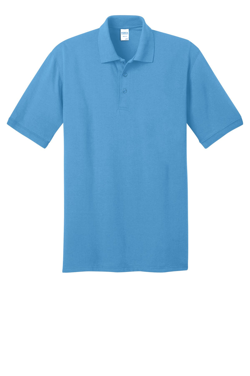 Port & Co Tall Core Blend Jersey Knit Polo - Aquatic Blue