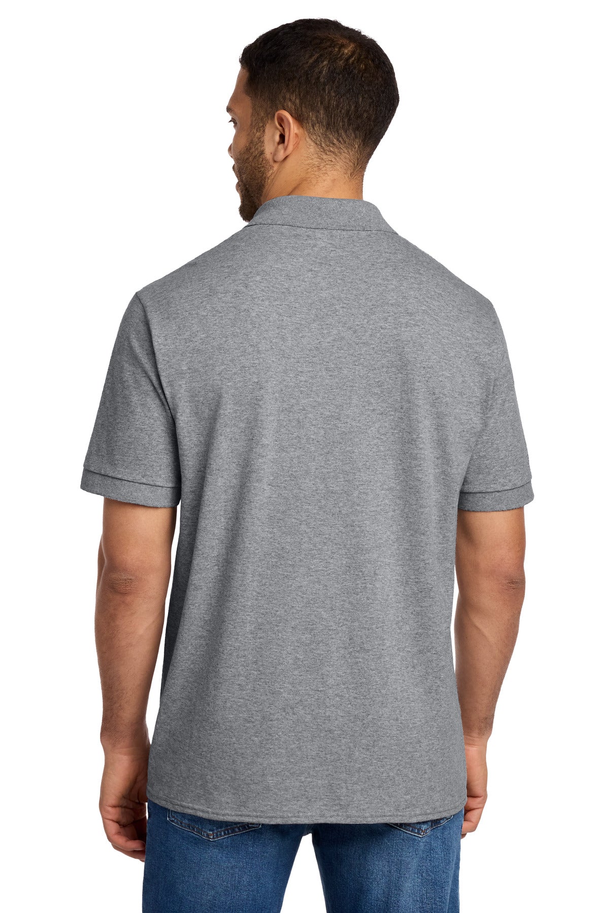 Port & Co Tall Core Blend Jersey Knit Polo - Athletic Heather