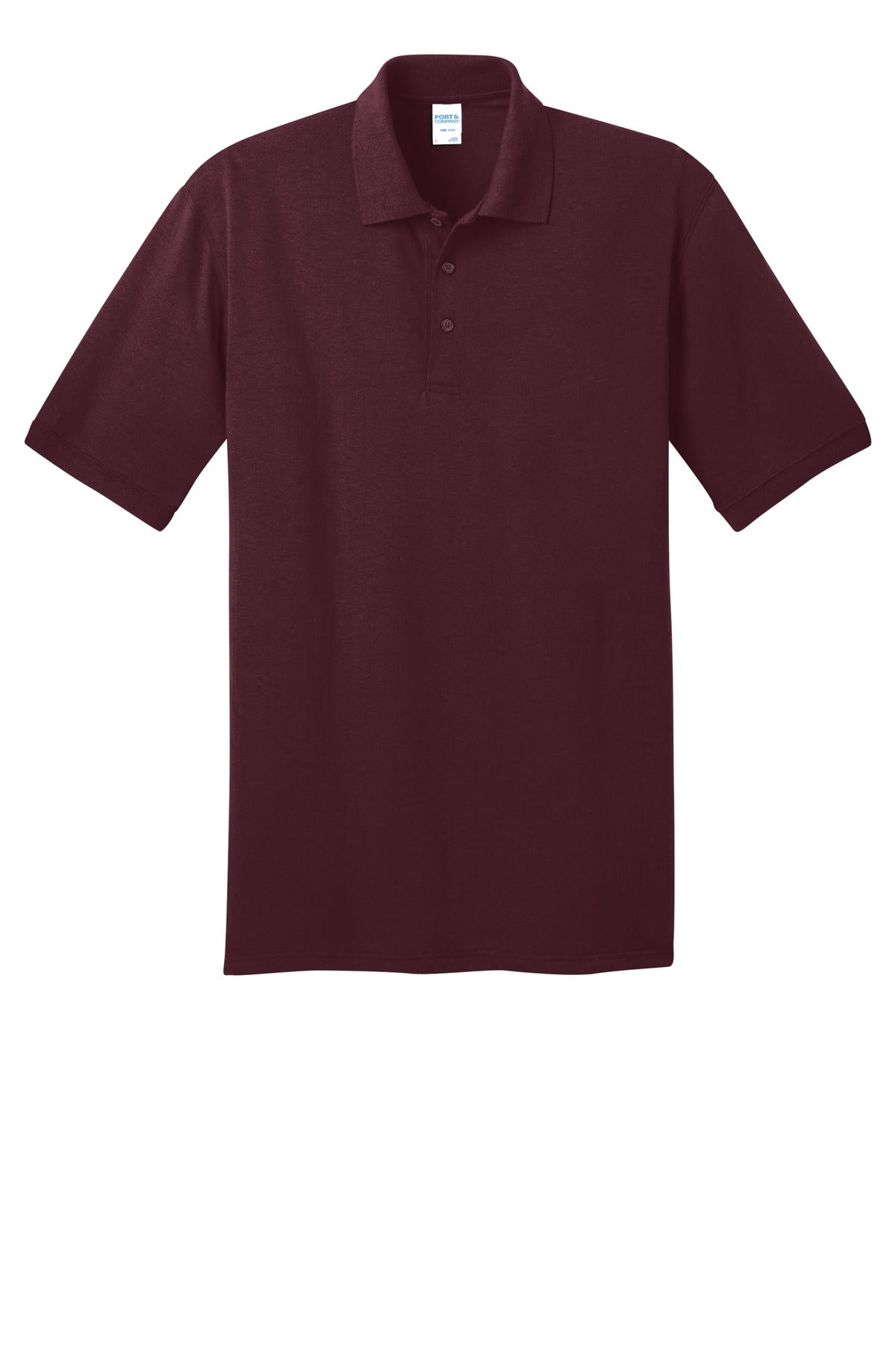 Port & Co Tall Core Blend Jersey Knit Polo - Athletic Maroon