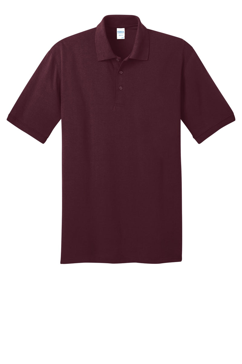Port & Co Tall Core Blend Jersey Knit Polo - Athletic Maroon