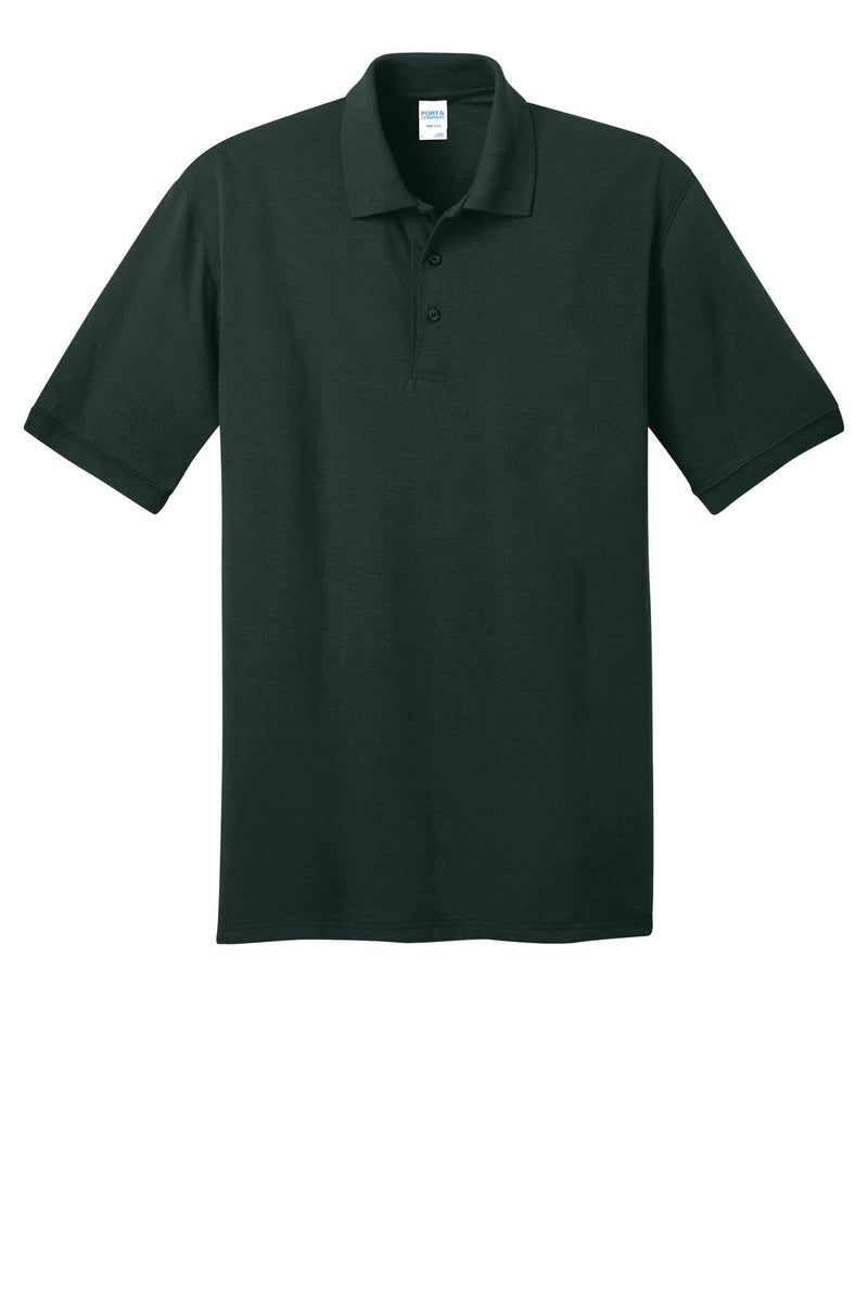 Port & Co Tall Core Blend Jersey Knit Polo - Dark Green