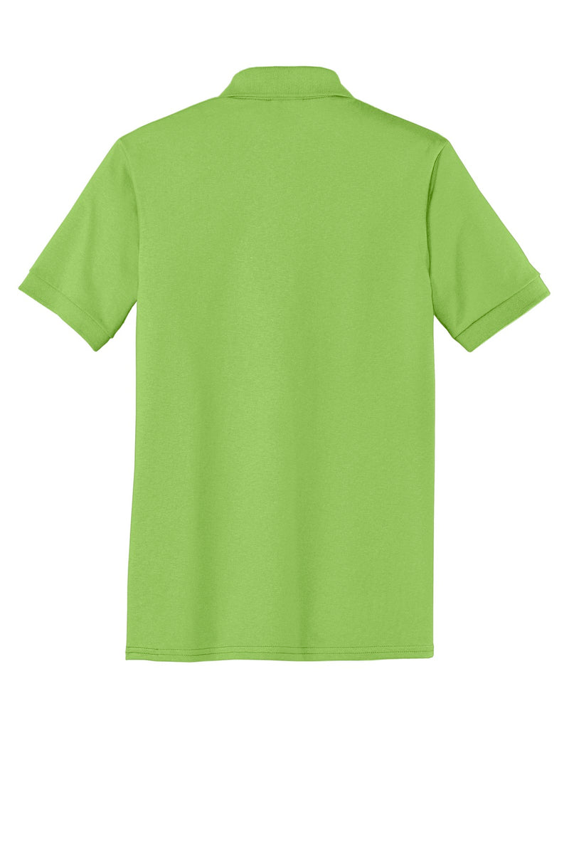 Port & Co Tall Core Blend Jersey Knit Polo - Lime