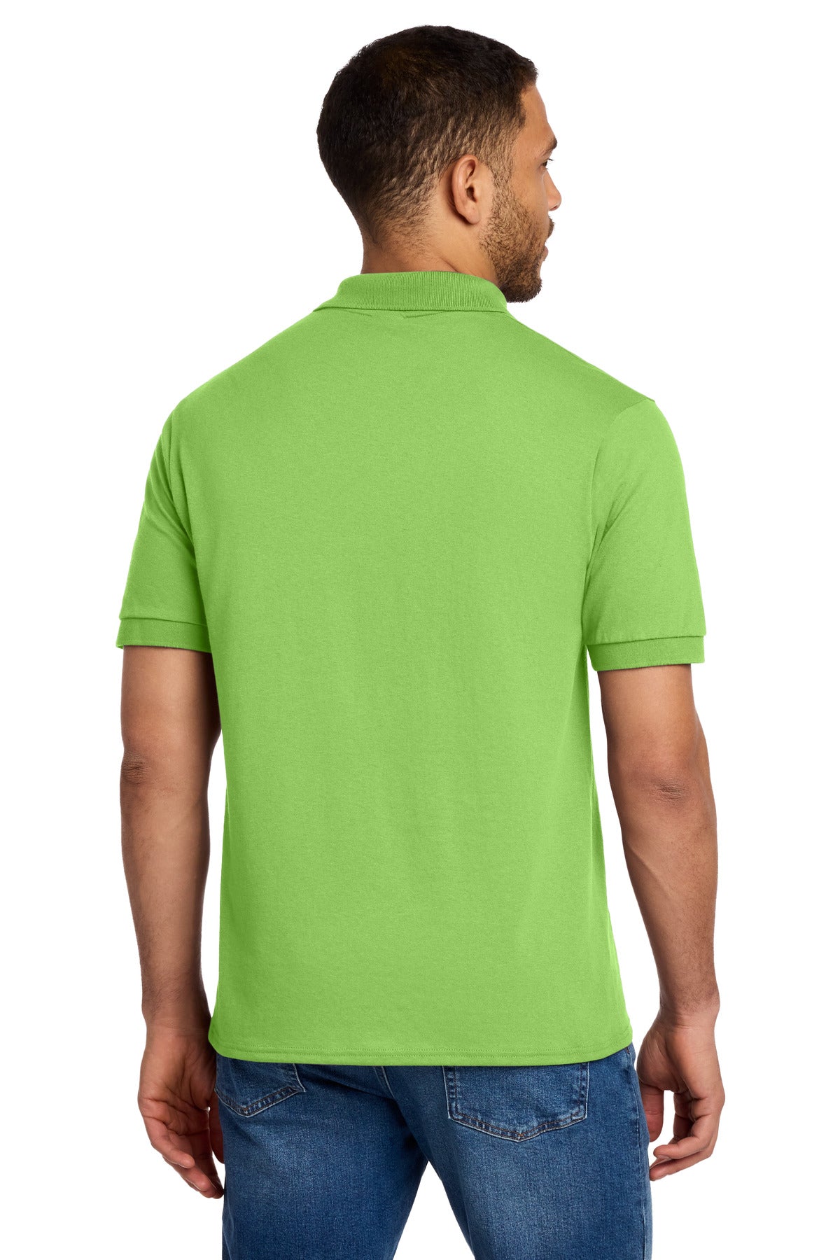 Port & Co Tall Core Blend Jersey Knit Polo - Lime