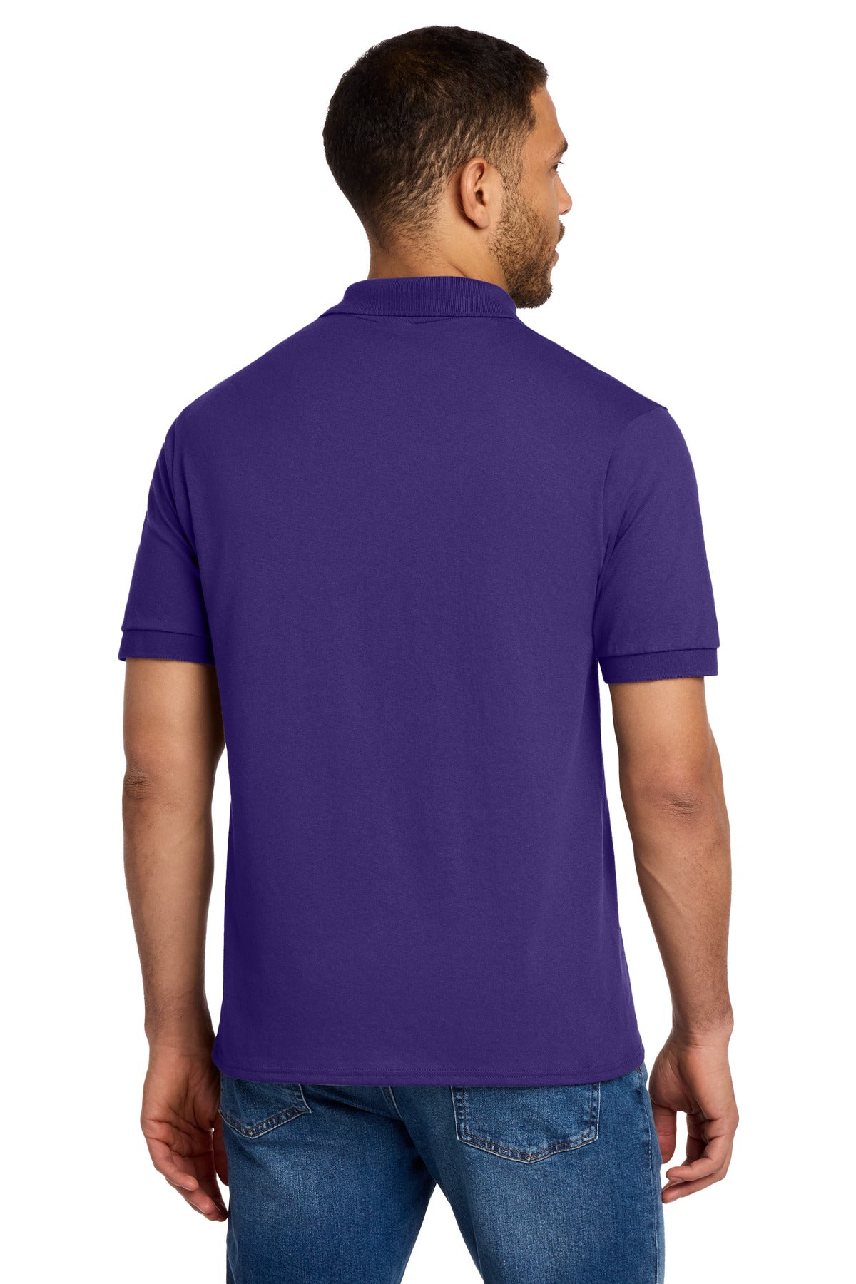 Port & Co Tall Core Blend Jersey Knit Polo - Purple