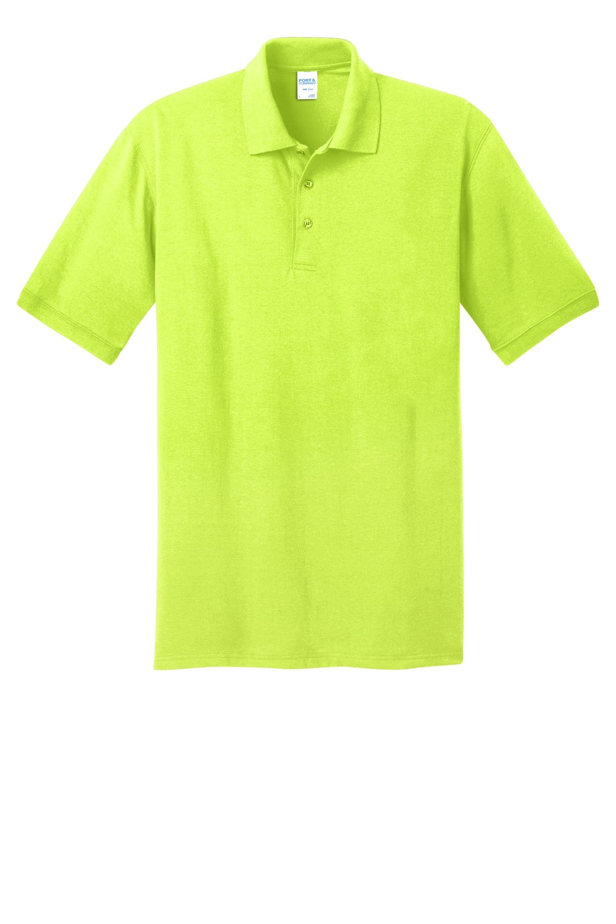 Port & Co Tall Core Blend Jersey Knit Polo - Safety Green