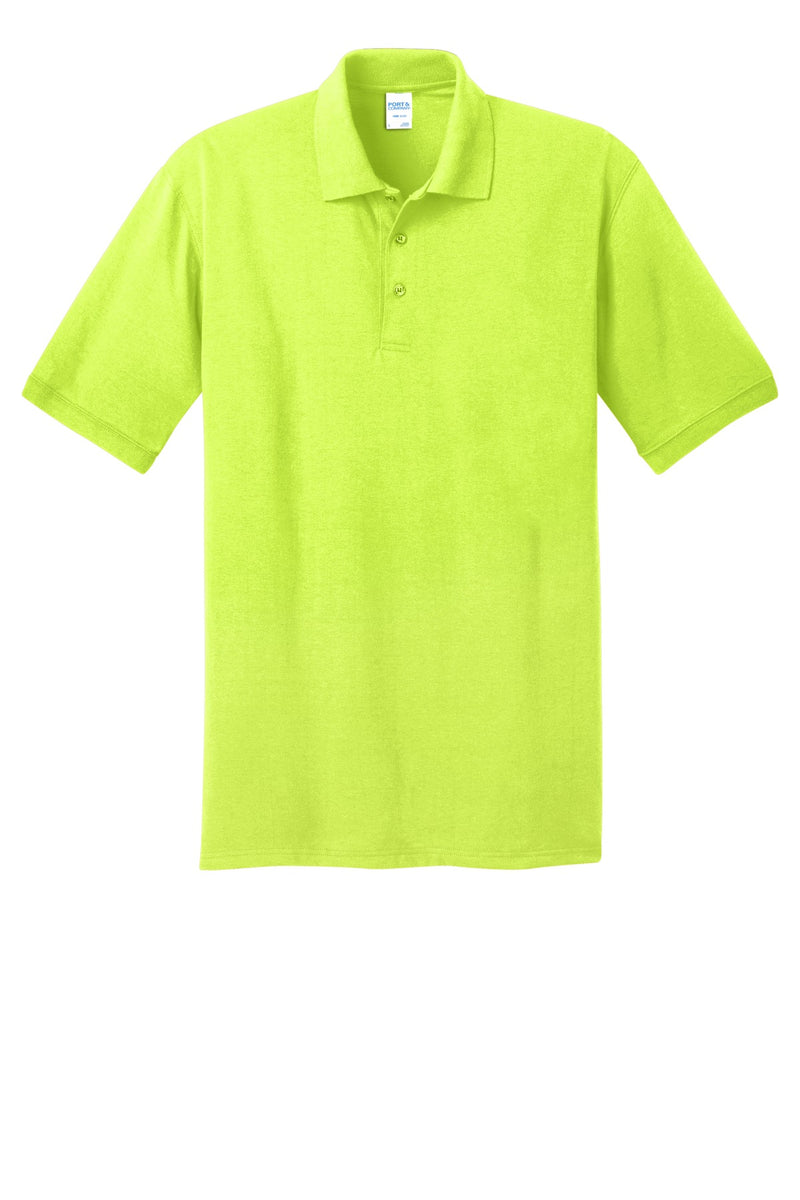 Port & Co Tall Core Blend Jersey Knit Polo - Safety Green