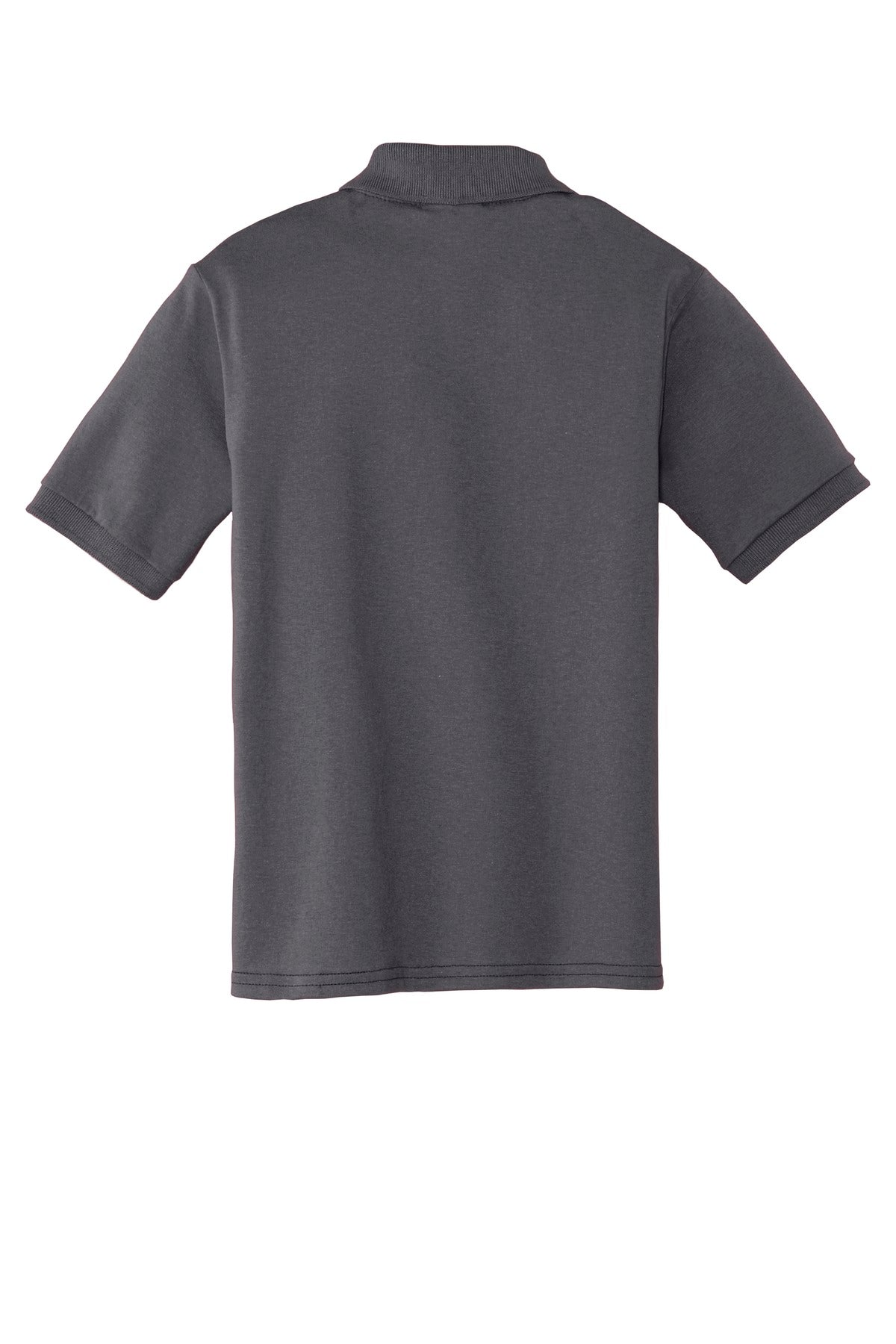 Port & Co Youth Core Blend Jersey Knit Polo - Charcoal