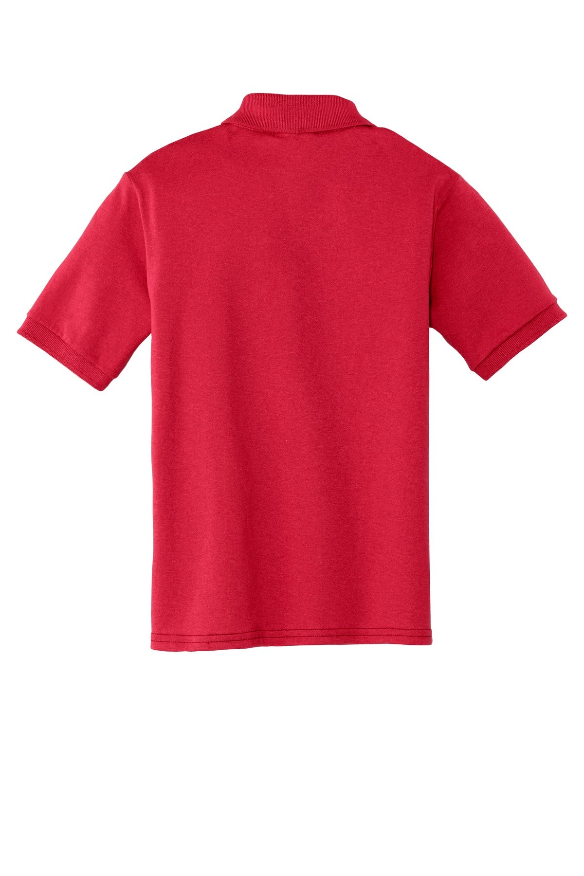 Port & Co Youth Core Blend Jersey Knit Polo - Red