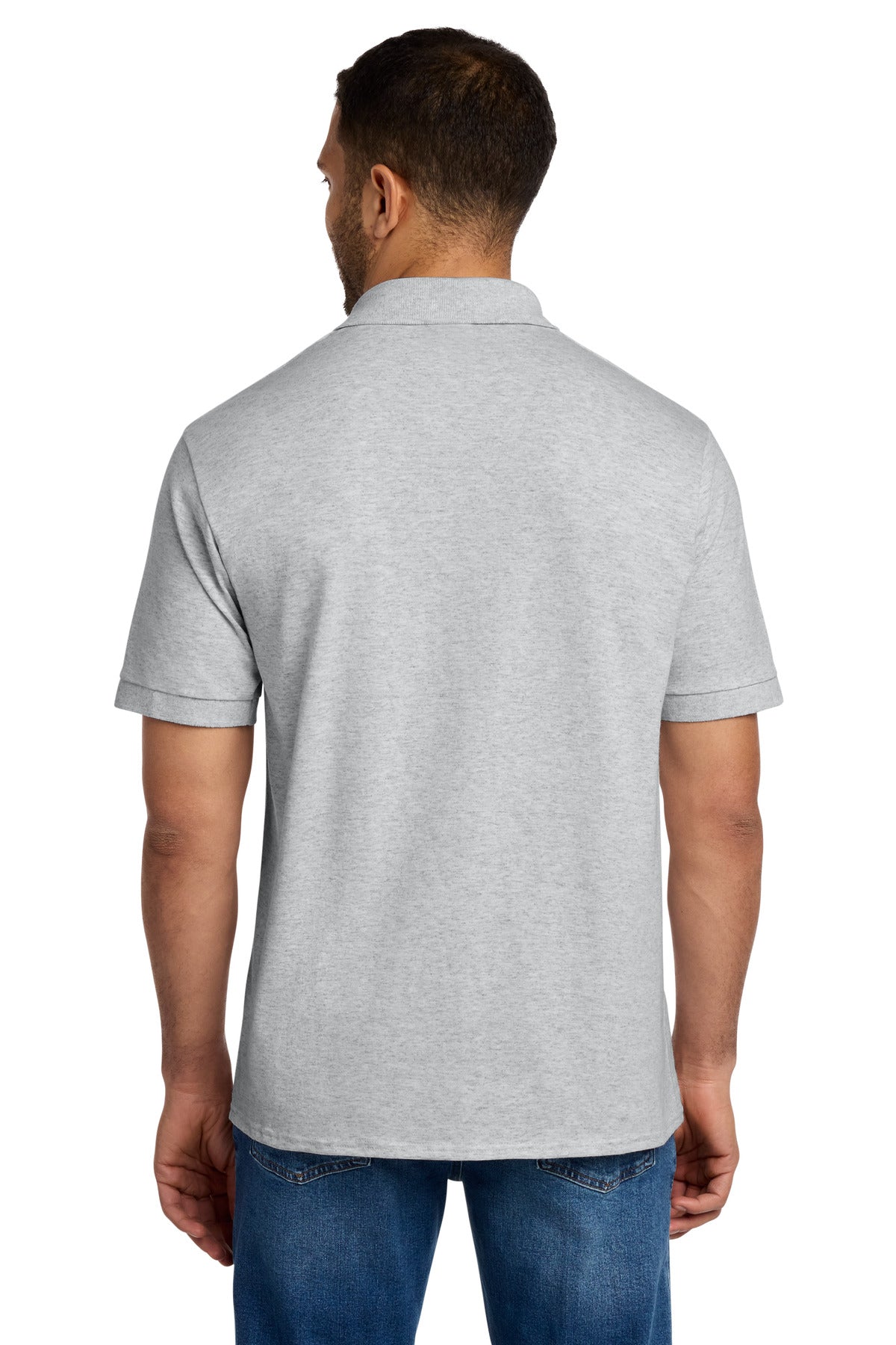 Port & Co Core Blend Jersey Knit Polo - Ash