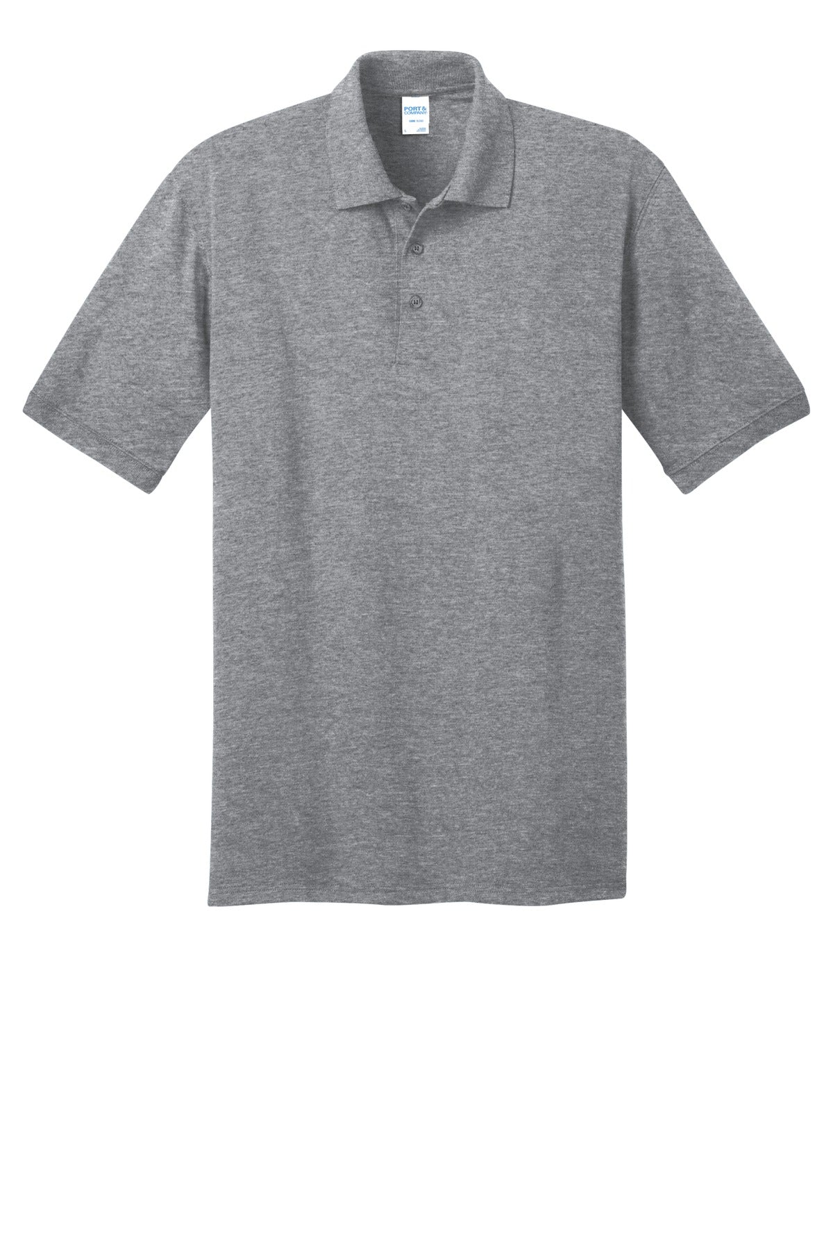 Port & Co Core Blend Jersey Knit Polo - Athletic Heather
