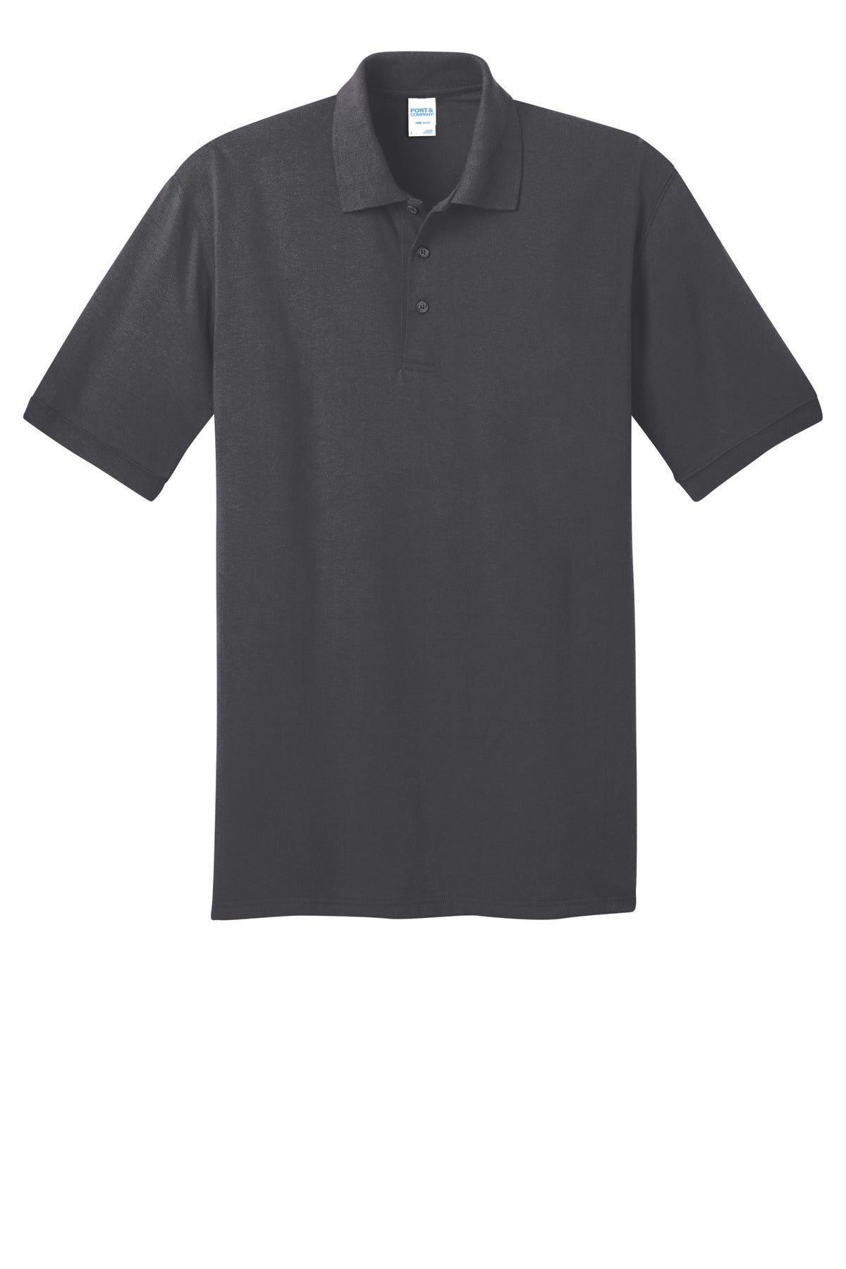 Port & Co Core Blend Jersey Knit Polo - Charcoal