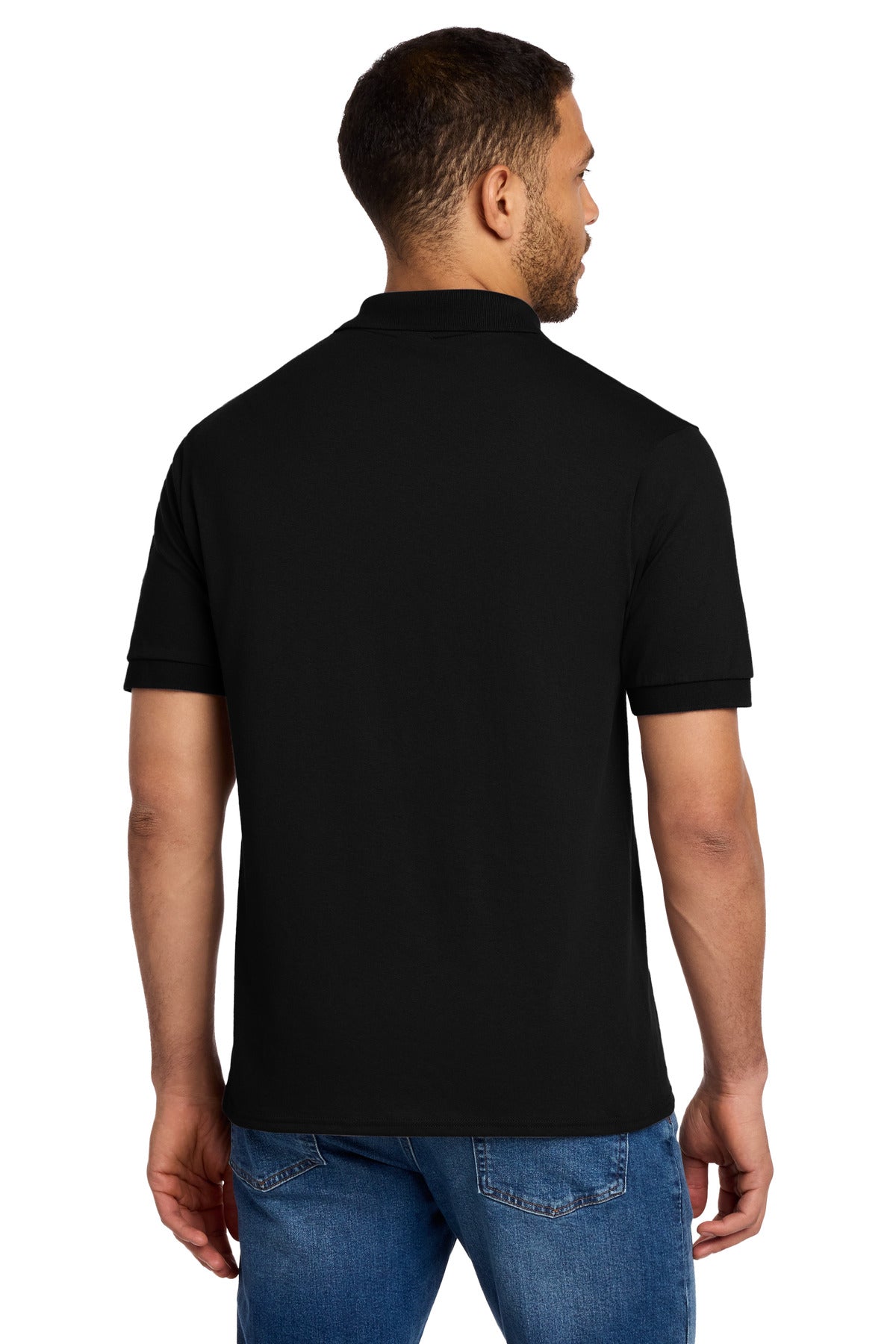 Port & Co Core Blend Jersey Knit Polo - Jet Black