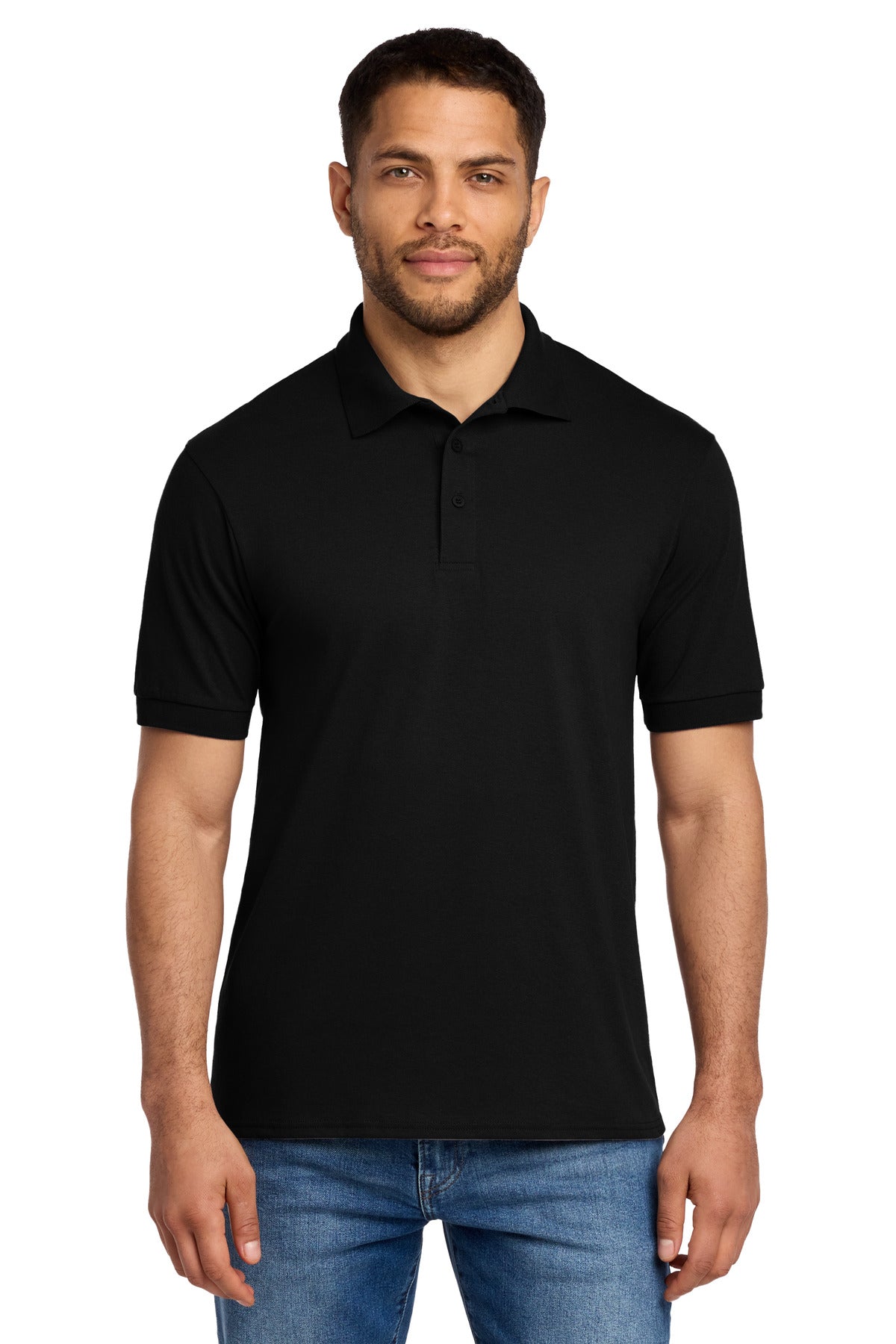 Port & Co Core Blend Jersey Knit Polo - Jet Black