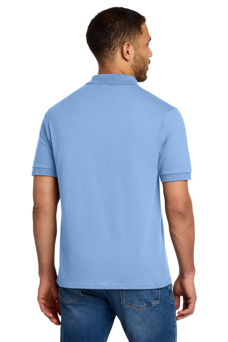 Port & Co Core Blend Jersey Knit Polo - Light Blue