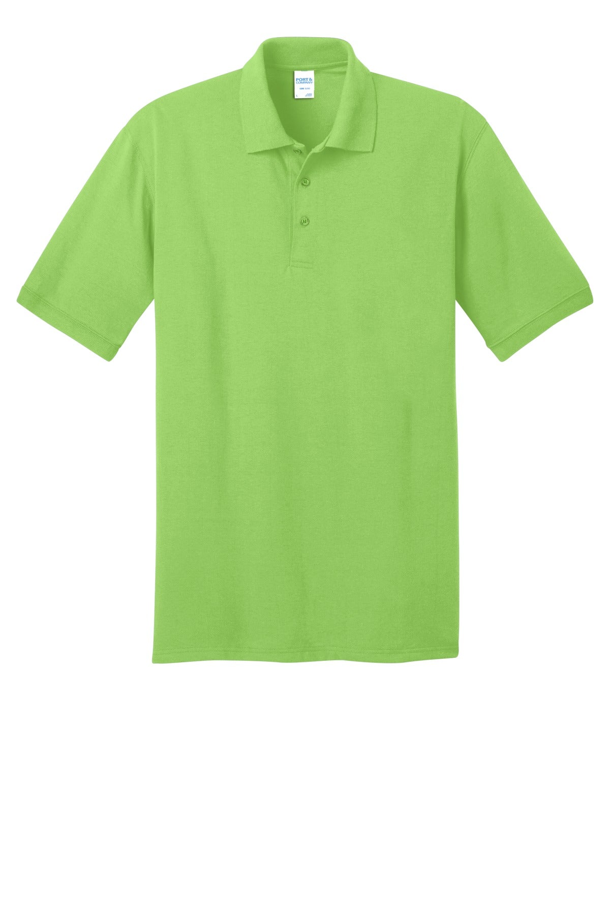 Port & Co Core Blend Jersey Knit Polo - Lime