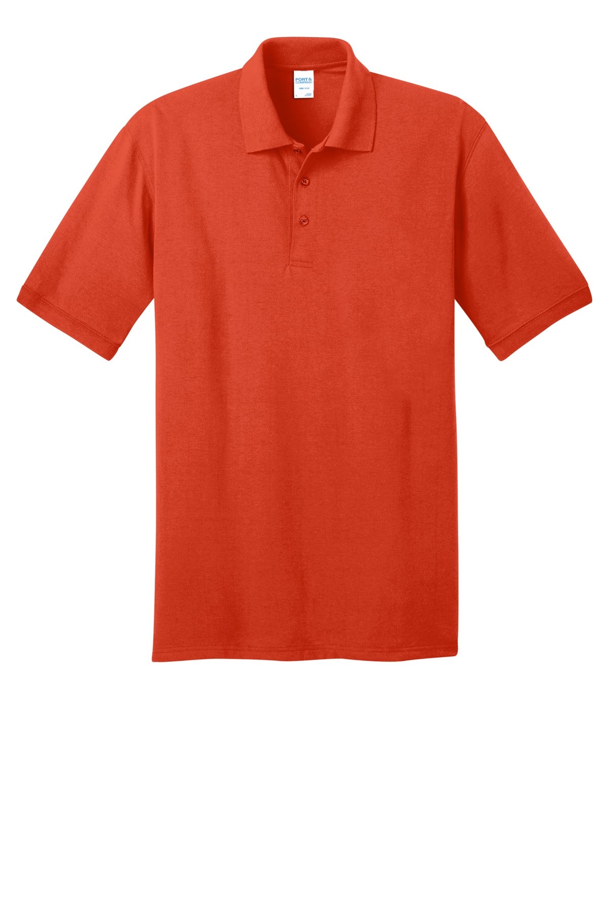 Port & Co Core Blend Jersey Knit Polo - Orange