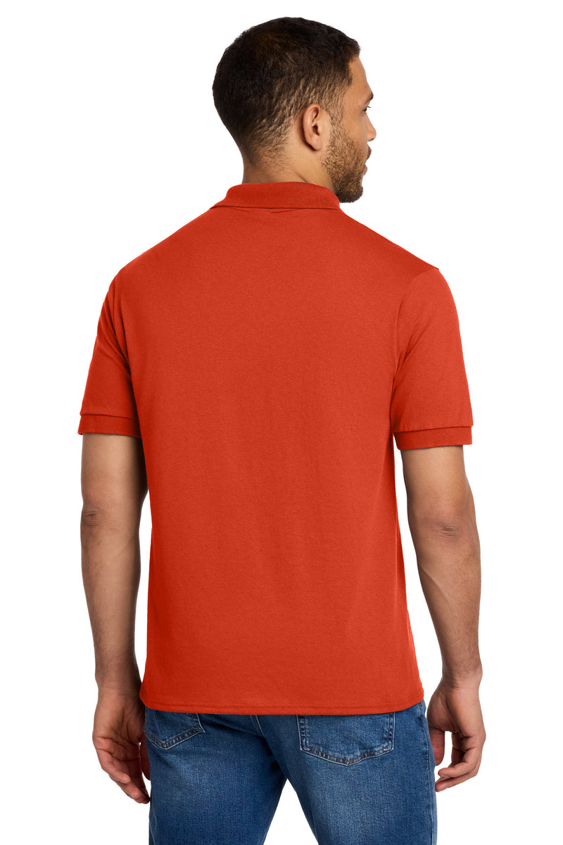 Port & Co Core Blend Jersey Knit Polo - Orange