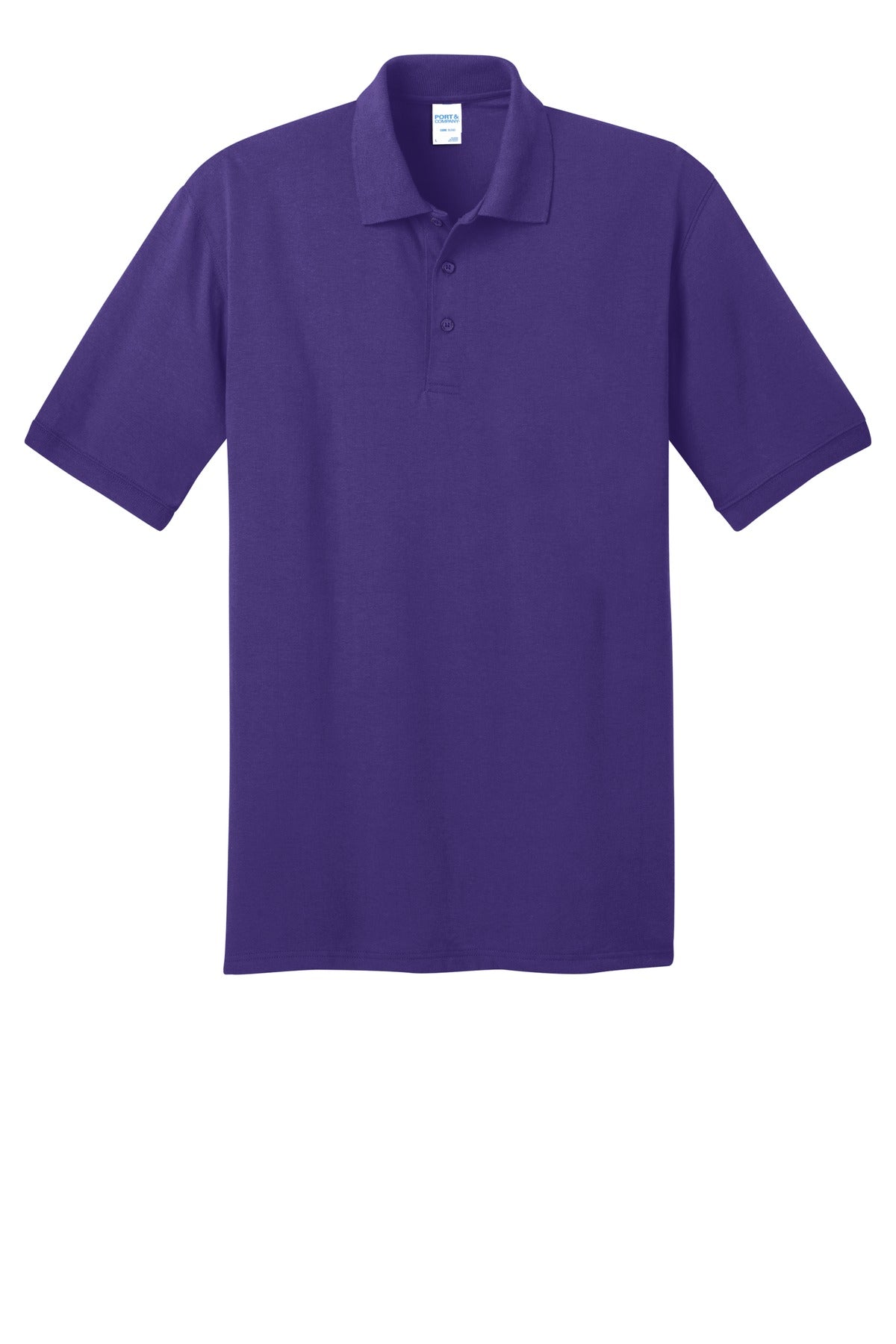 Port & Co Core Blend Jersey Knit Polo - Purple