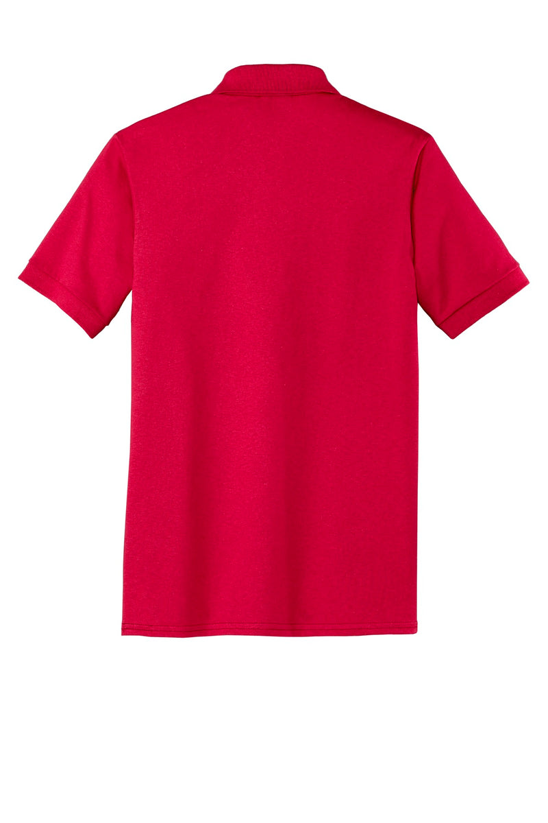 Port & Co Core Blend Jersey Knit Polo - Red