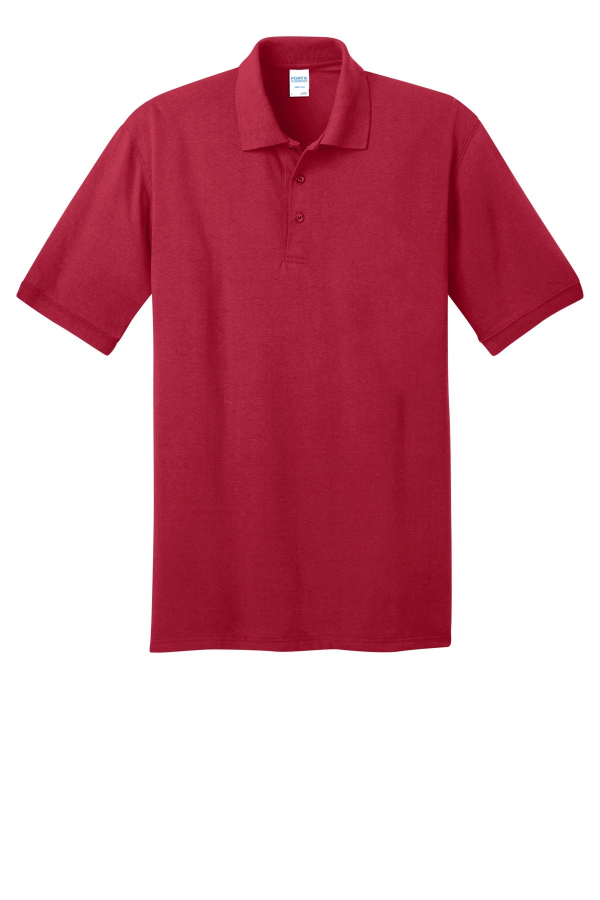 Port & Co Core Blend Jersey Knit Polo - Red