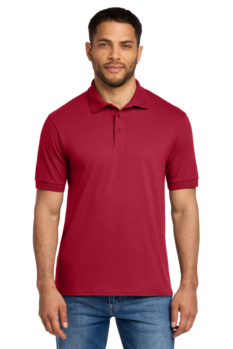 Port & Co Core Blend Jersey Knit Polo - Red