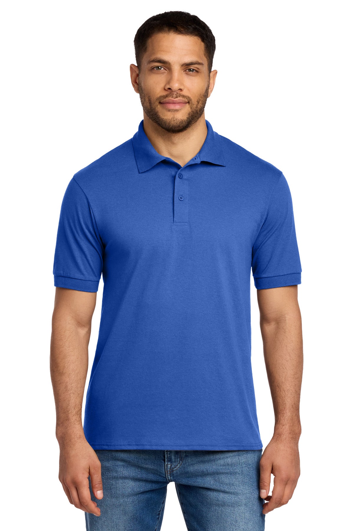 Port & Co Core Blend Jersey Knit Polo - Royal
