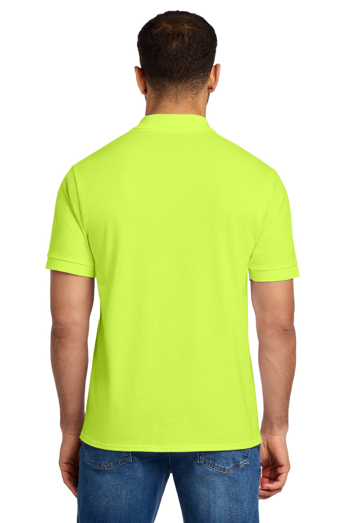 Port & Co Core Blend Jersey Knit Polo - Safety Green