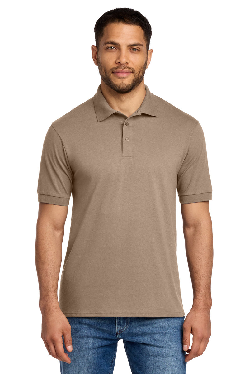 Port & Co Core Blend Jersey Knit Polo - Sand