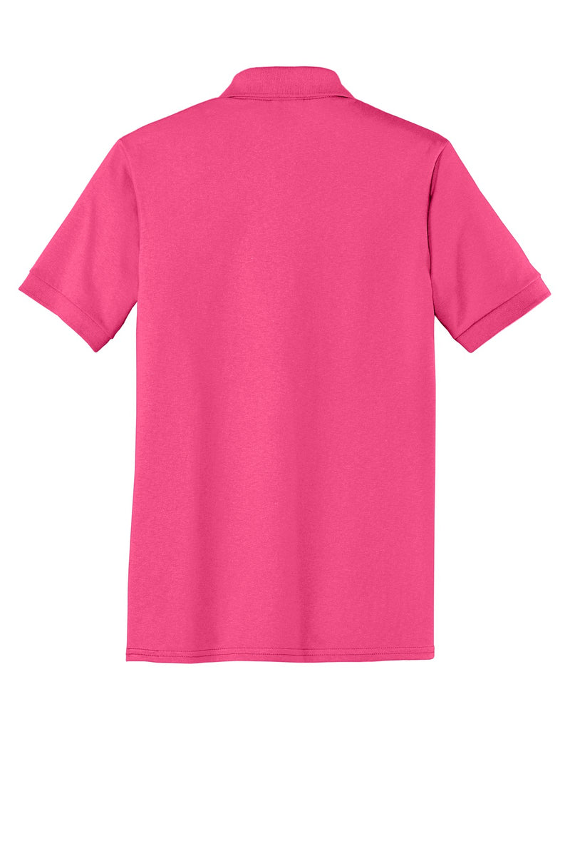 Port & Co Core Blend Jersey Knit Polo - Sangria