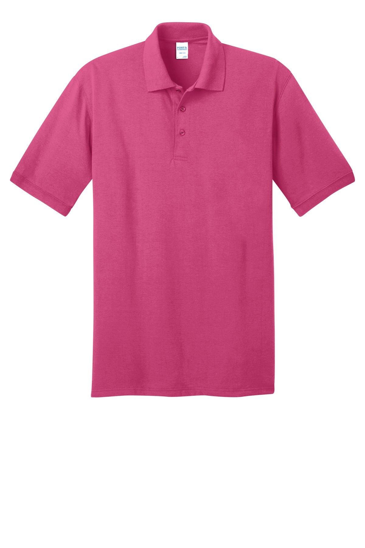 Port & Co Core Blend Jersey Knit Polo - Sangria