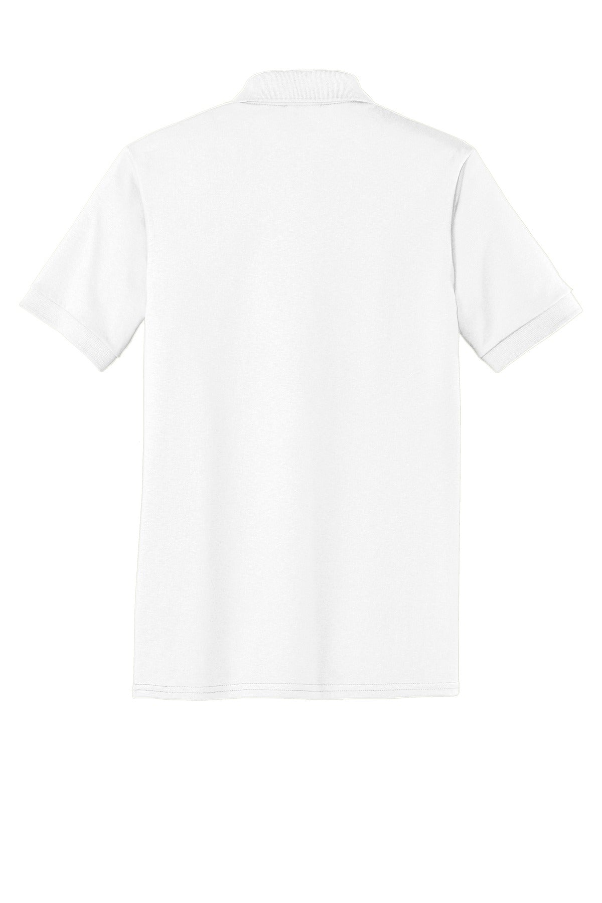 Port & Co Core Blend Jersey Knit Polo - White