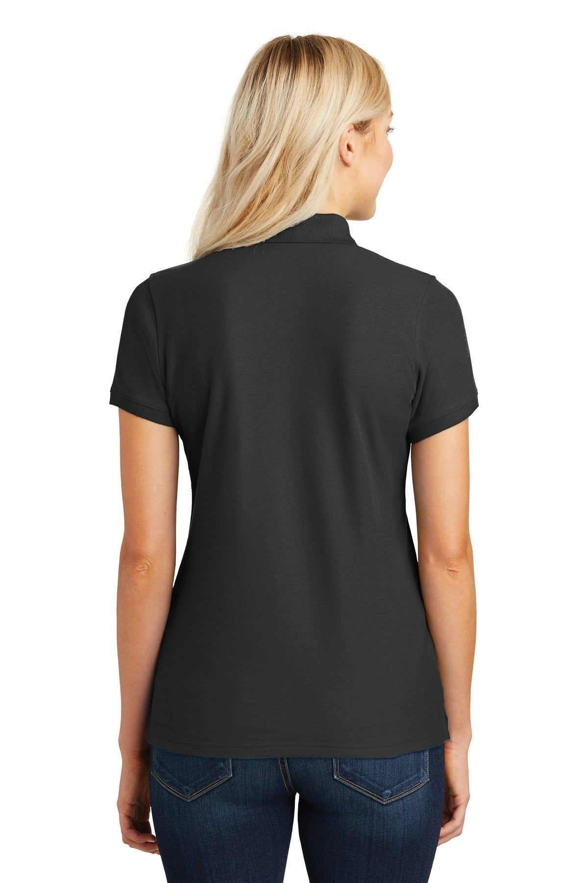 Port Authority Women's Core Classic Pique Polo - Deep Black