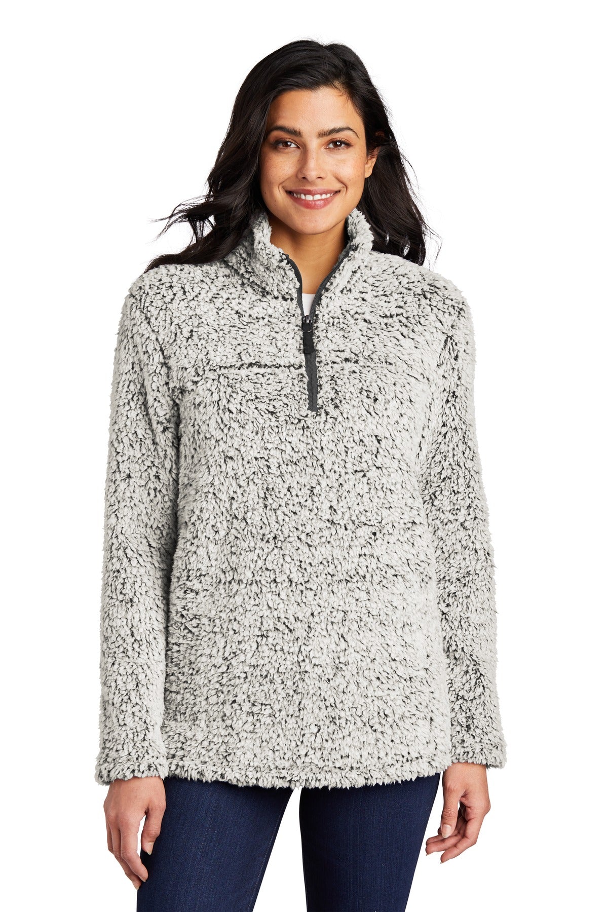 Port Authority Women's Cozy 1/4-Zip Fleece - Grey Heather
