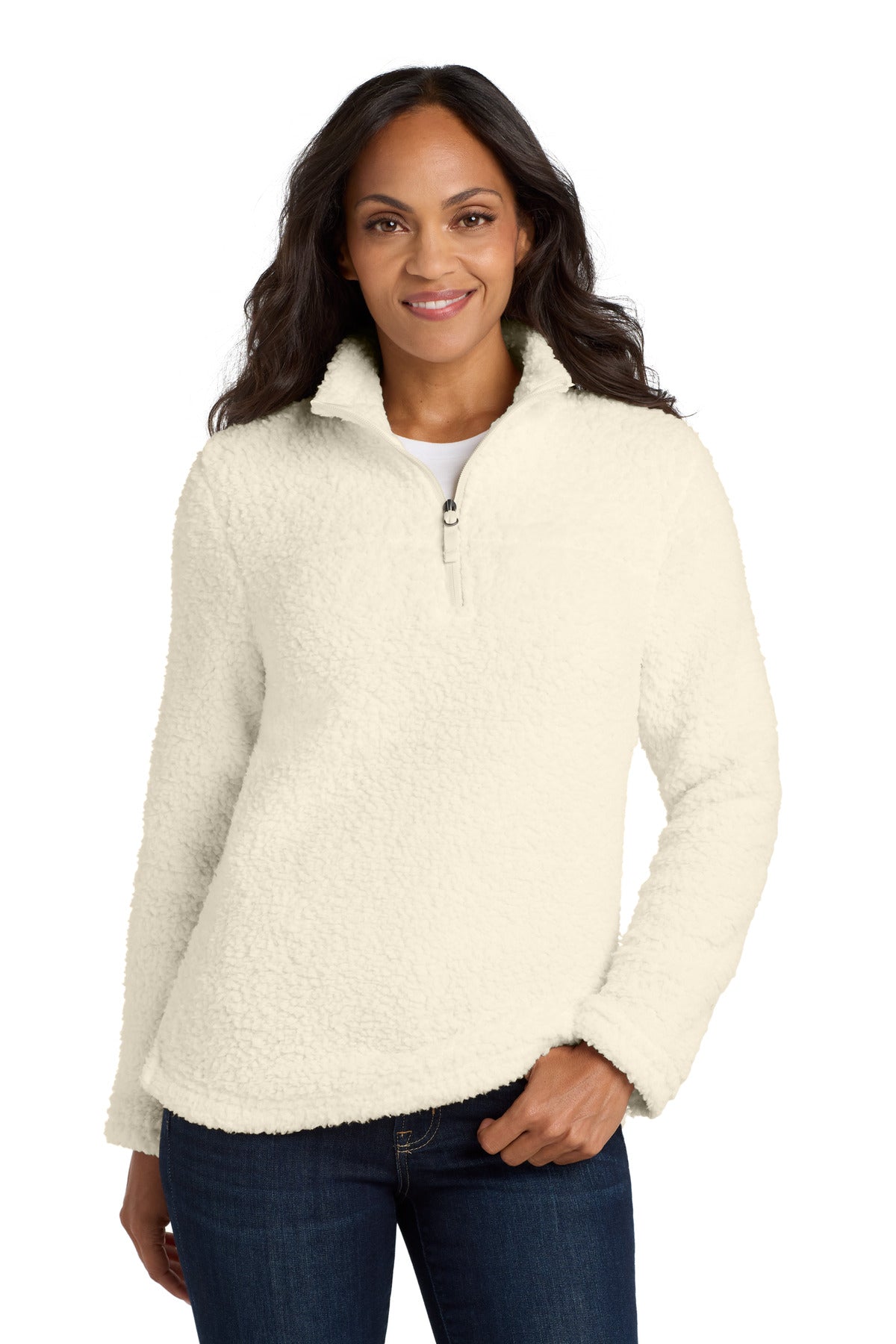 Port Authority Women's Cozy 1/4-Zip Fleece - Marshmallow