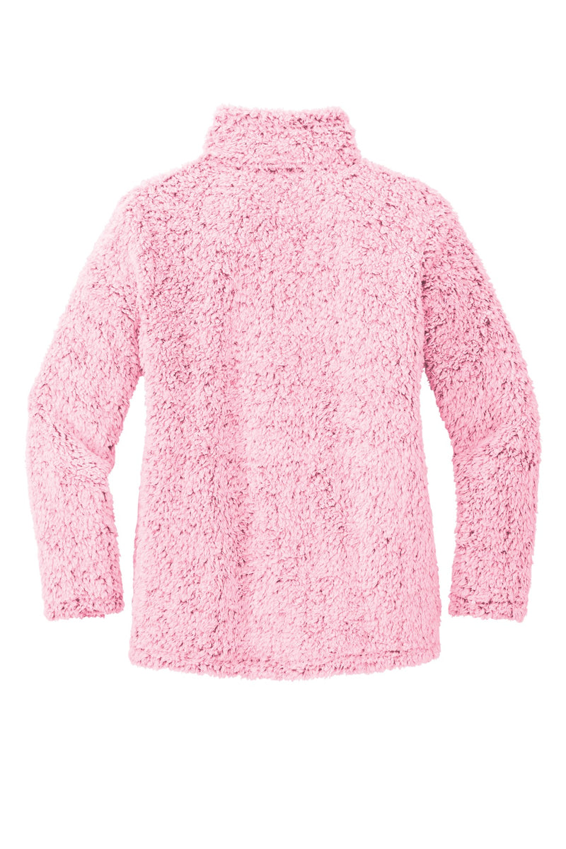 Port Authority Women's Cozy 1/4-Zip Fleece - Pop Raspberry Heather