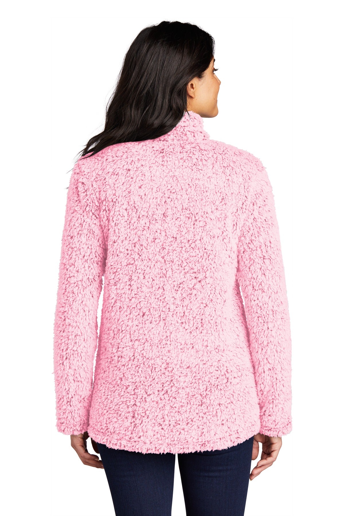 Port Authority Women's Cozy 1/4-Zip Fleece - Pop Raspberry Heather
