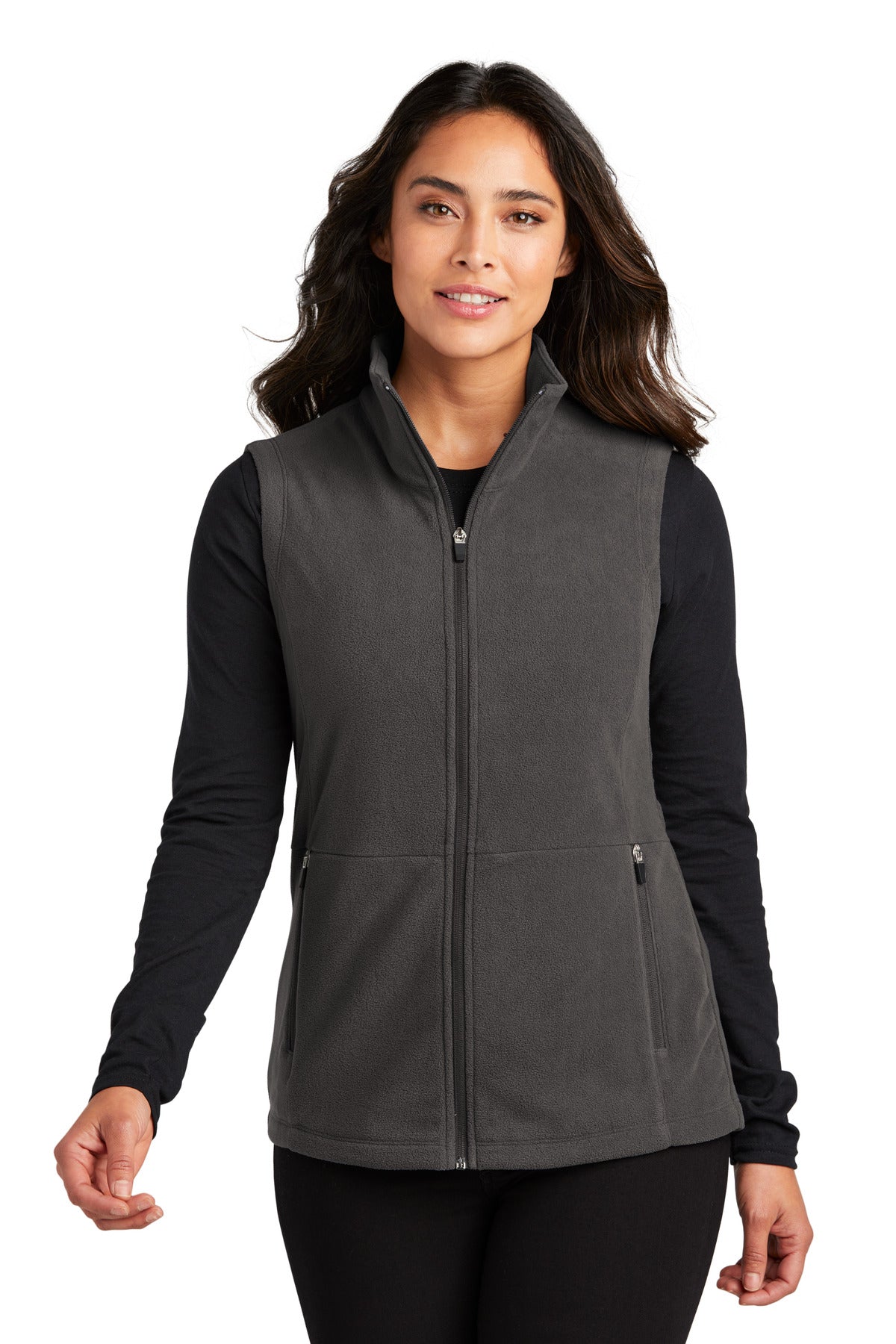 Port Authority Women's Accord Microfleece Vest - Pewter
