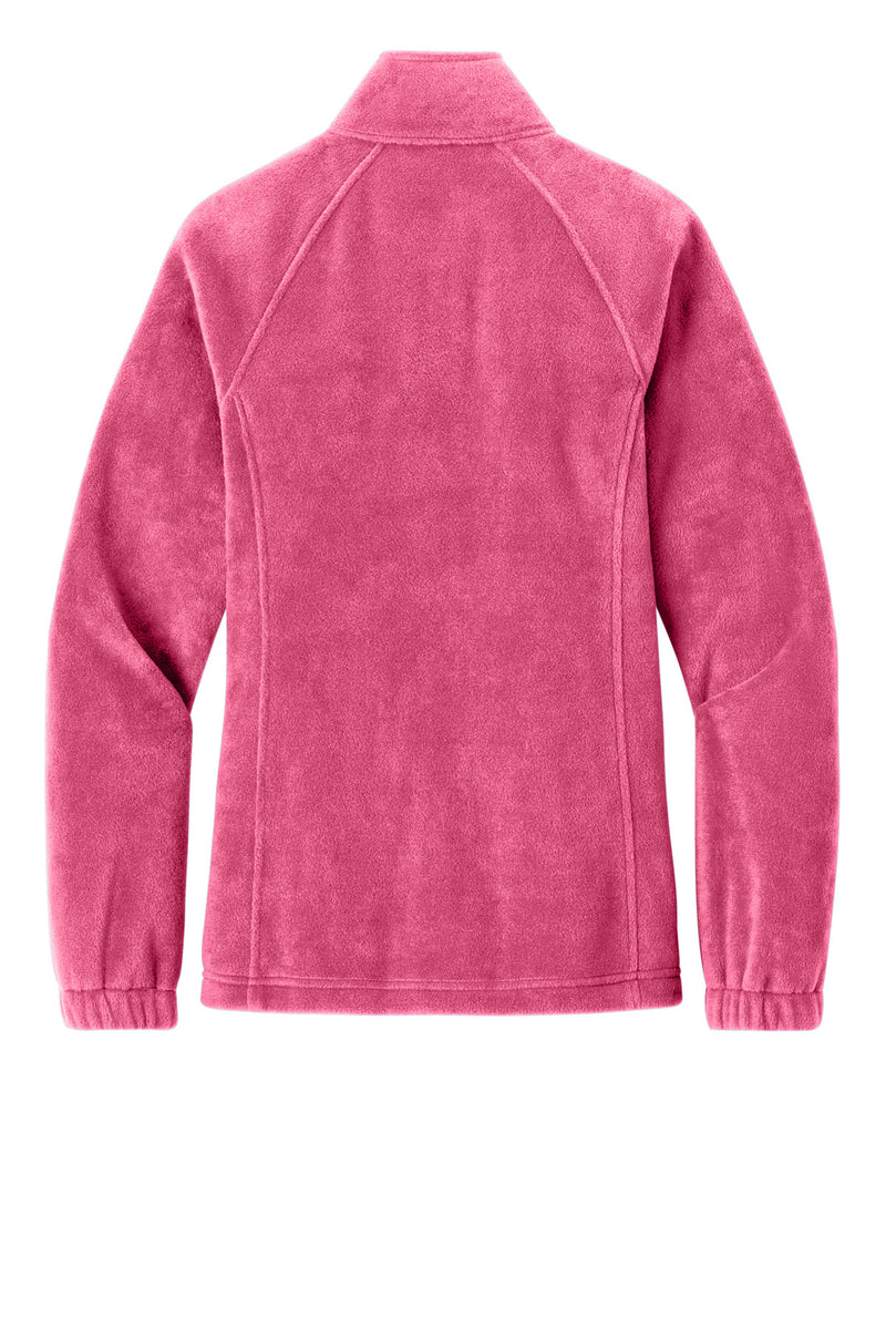 Port Authority Women's Plush Fleece Full-Zip Jacket - Awareness Pink