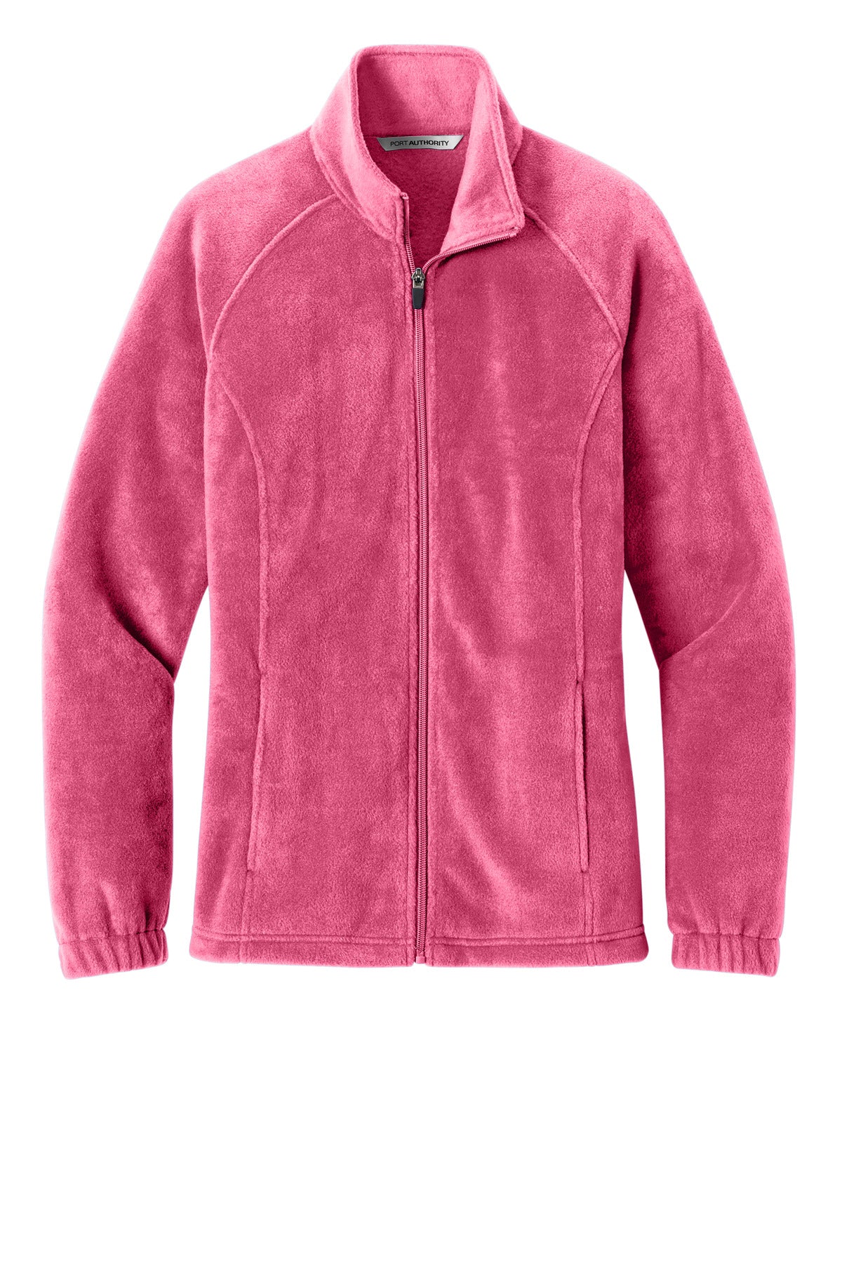 Port Authority Women's Plush Fleece Full-Zip Jacket - Awareness Pink