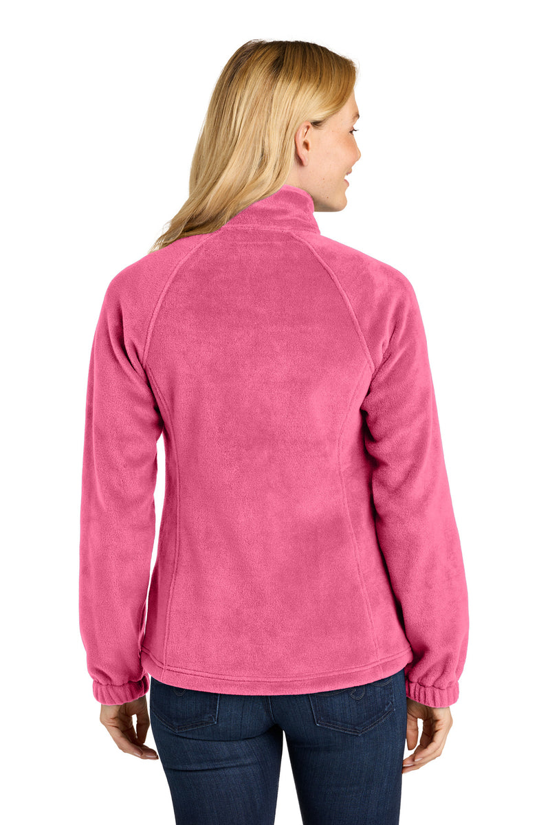 Port Authority Women's Plush Fleece Full-Zip Jacket - Awareness Pink