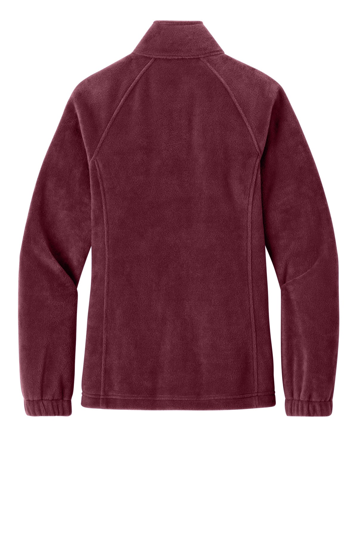 Port Authority Women's Plush Fleece Full-Zip Jacket - Club Burgundy