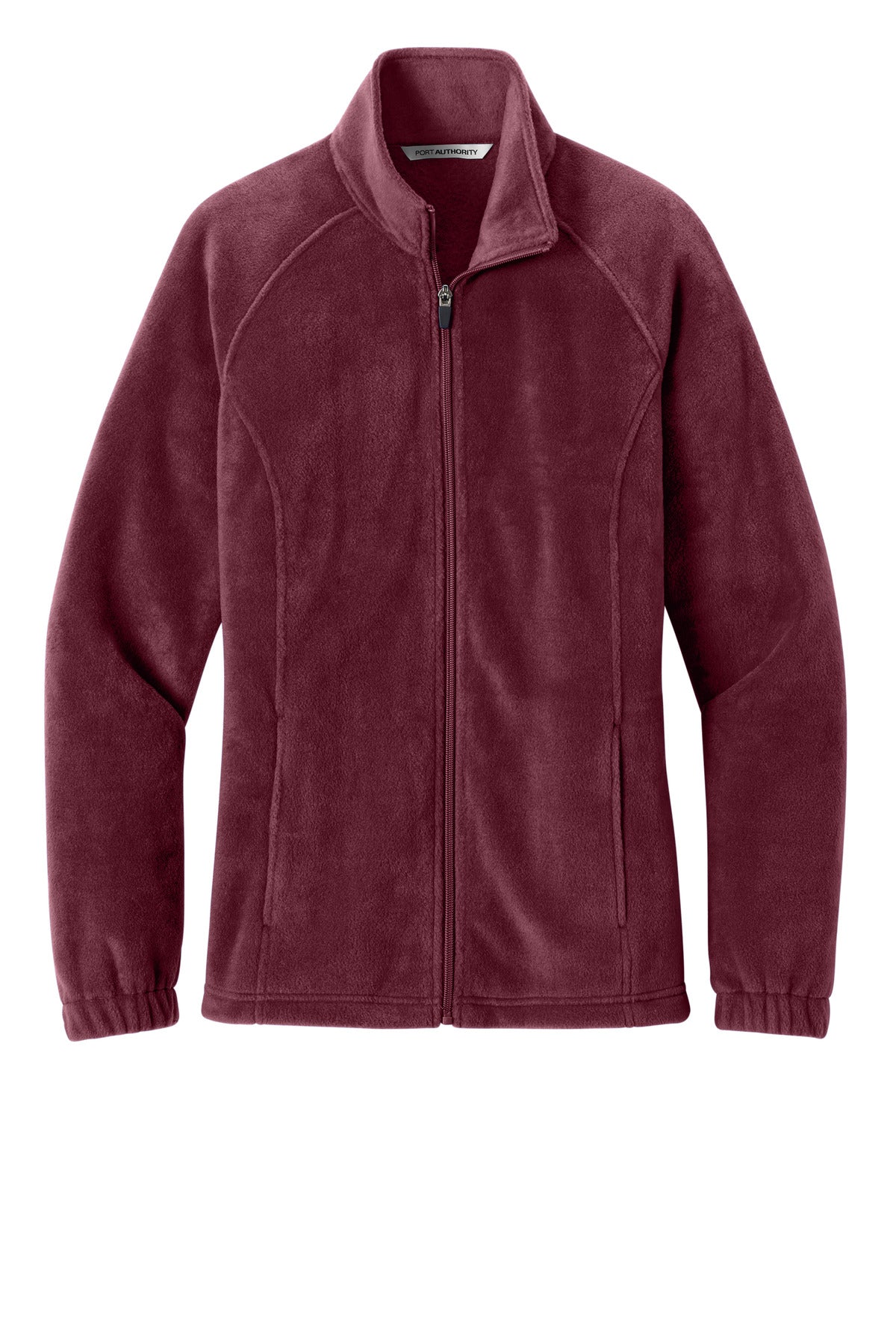 Port Authority Women's Plush Fleece Full-Zip Jacket - Club Burgundy