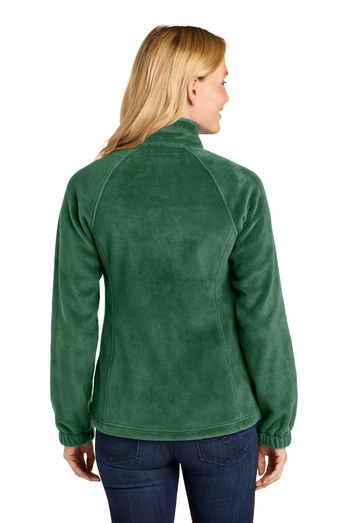 Port Authority Women's Plush Fleece Full-Zip Jacket - Dark Green